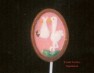 4150 Stork on Oval Baby Shower Chocolate or Hard Candy Lollipop Mold